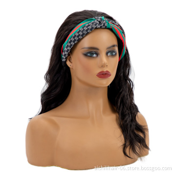 headbands hair wig for women good quality fibre synthetic hair with headband